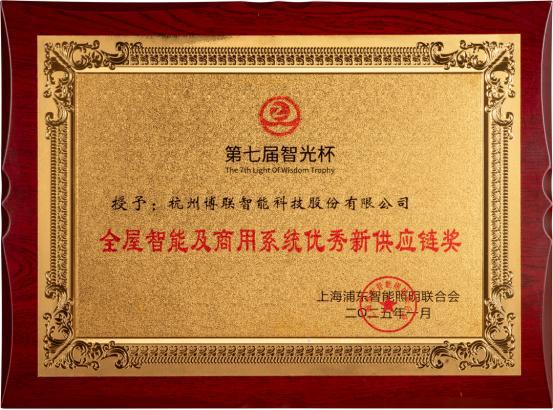能以创新方案开辟智能照明新征途！AG真人中国智光杯双奖见证博联智(图1)